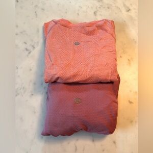 Swiftly Tech Shirts. Pink and Coral. Size 4/6
